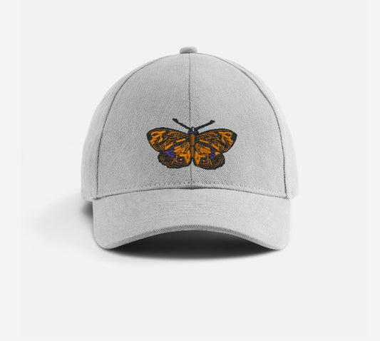 Baseball Cap with Gold Butterfly