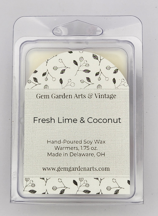 Fresh Lime & Coconut Hand-Poured Wax Melts, 1.75 oz