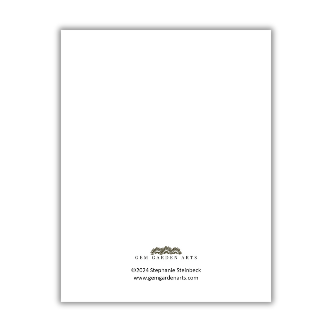 I Love You Card with Mushroom