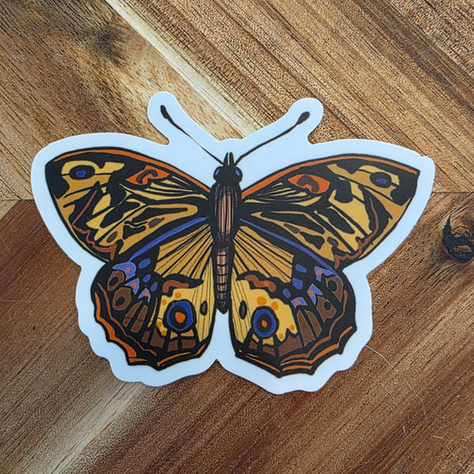 Gold Butterfly Sticker