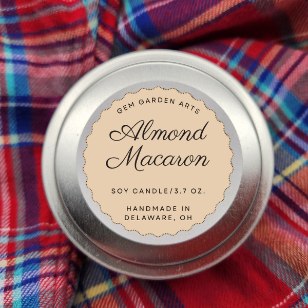 Almond Macaron Handmade Soy Candles and Wax Melts