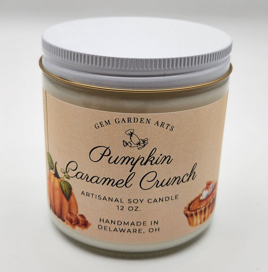 Pumpkin Caramel Crunch Handmade Soy Candles and Wax Melts