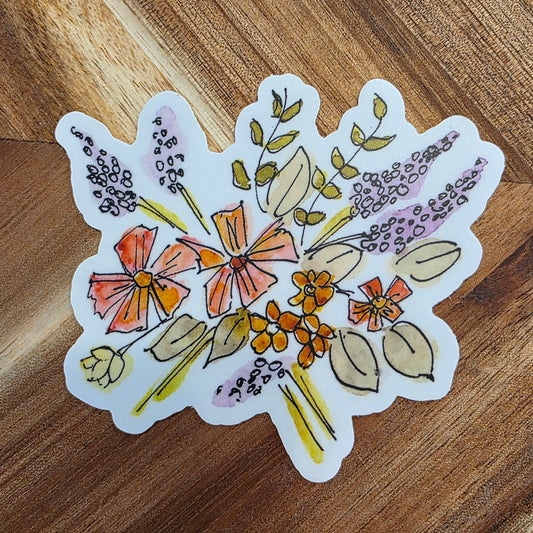 Simple Floral Bouquet Sticker