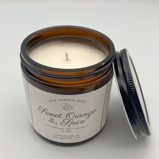 Sweet Orange and Spice Handmade Soy Candles and Wax Melts