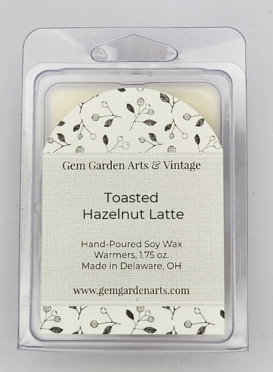 Toasted Hazelnut Latte Hand-Poured Wax Melts, 1.75 oz
