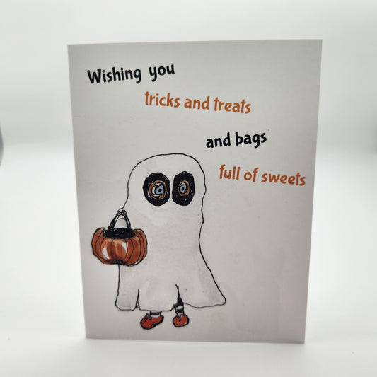 Tricks and Treats Halloween Card