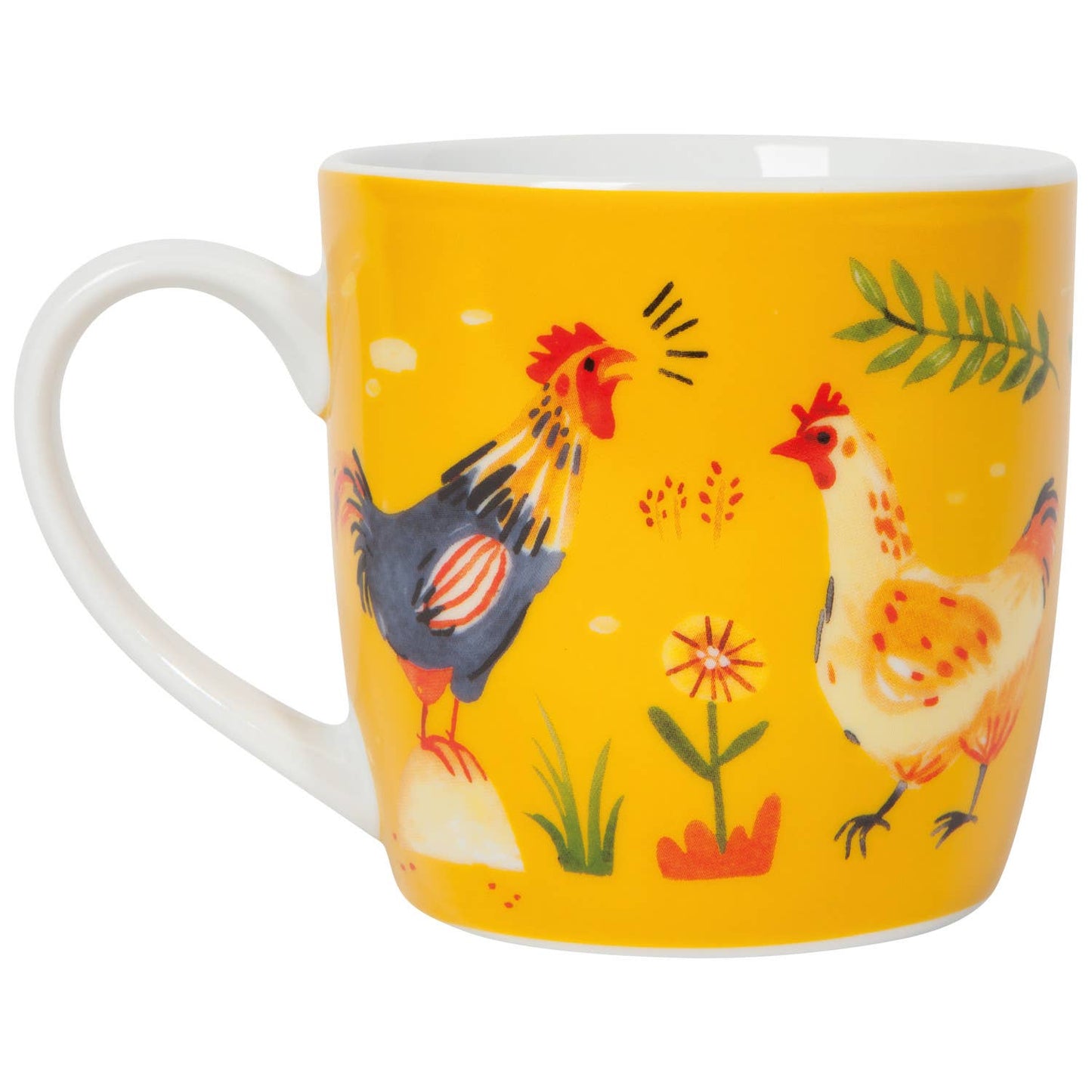 Free Range 12 oz Mug with Chickens