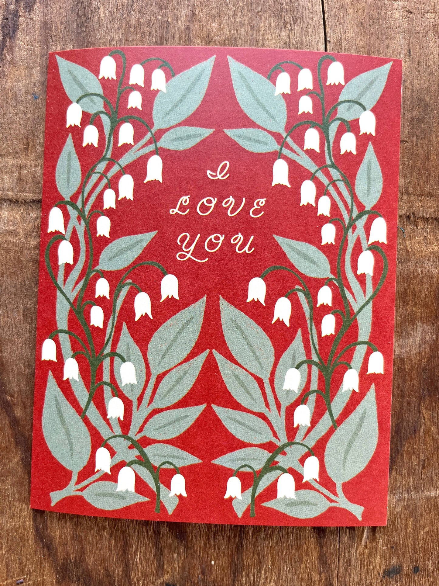 "I Love You," Greeting Card