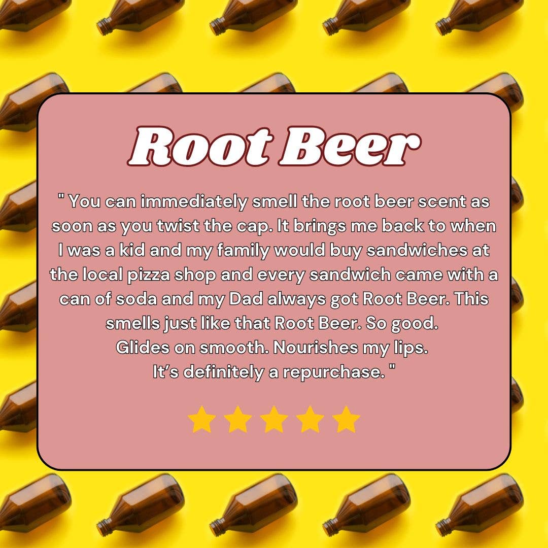 All Natural, Vegan Root Beer Lip Balm