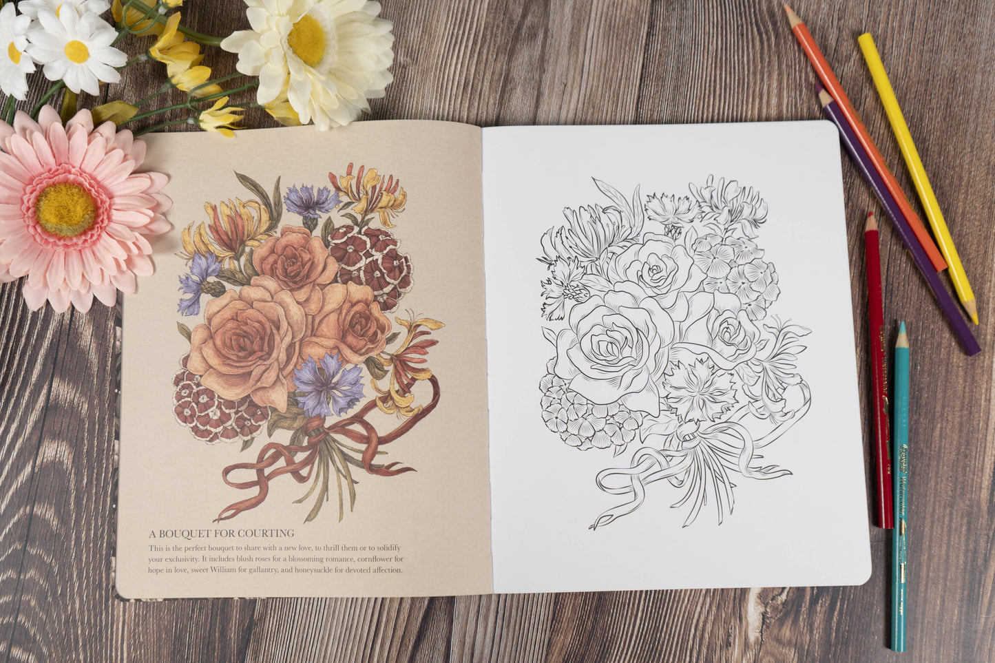 Floriography Coloring Book by Jessica Roux