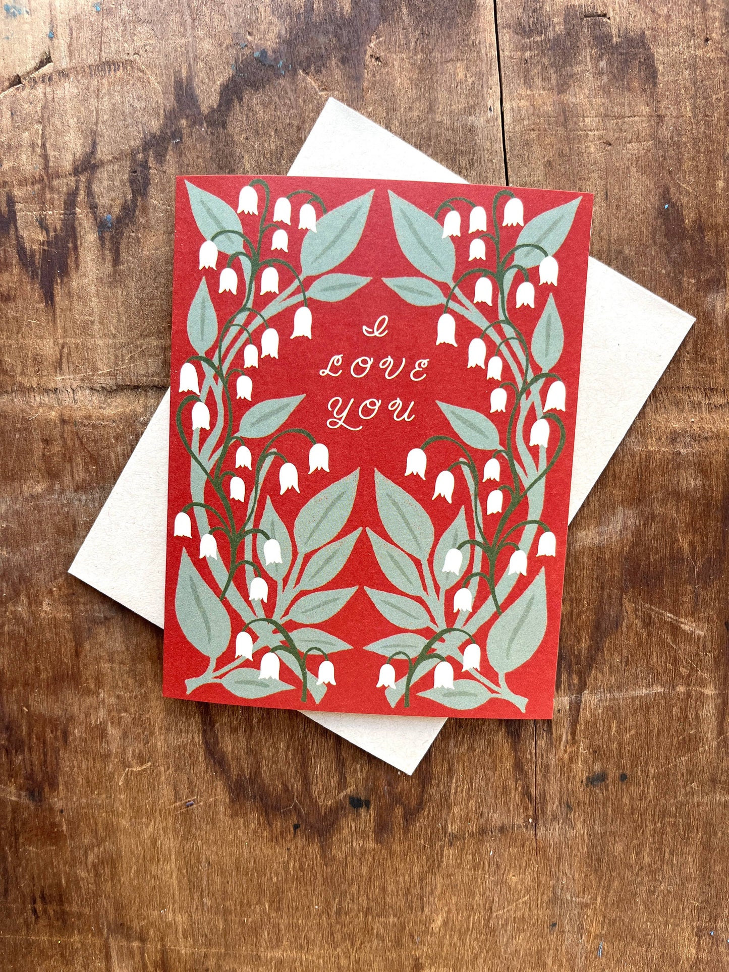 "I Love You," Greeting Card