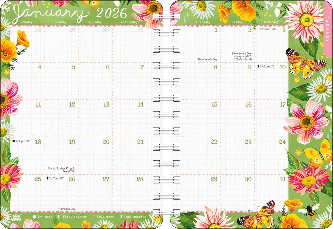 Katie Daisy 2026 Weekly Planner Calendar by Katie  Daisy