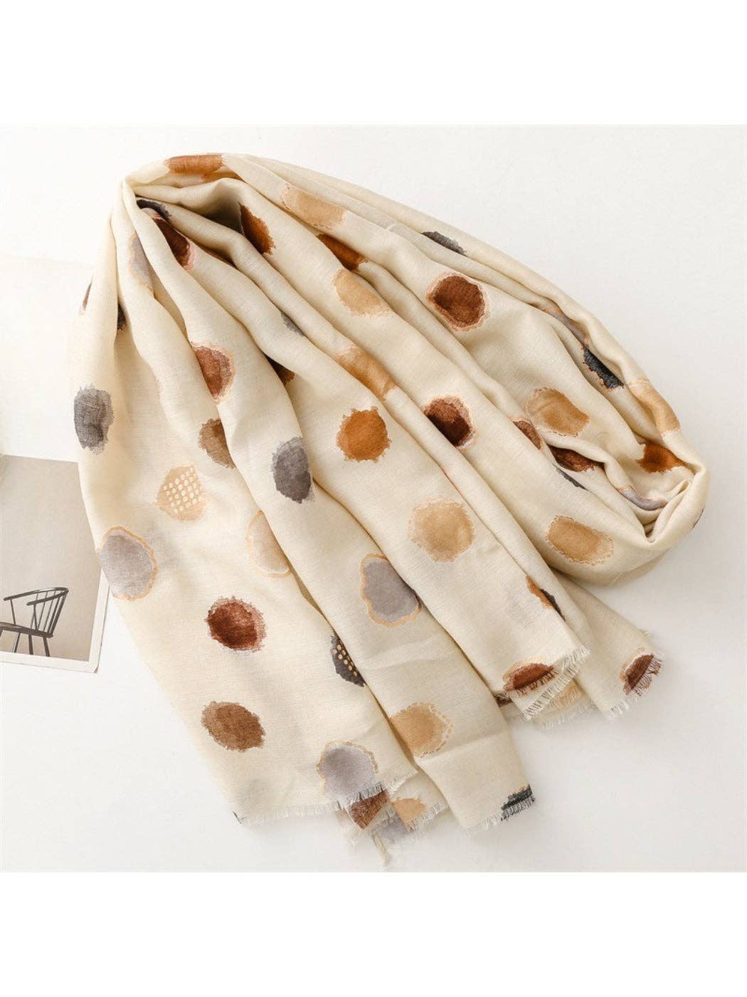 Scarvii - Soft Brush Spot Lightweight Scarf