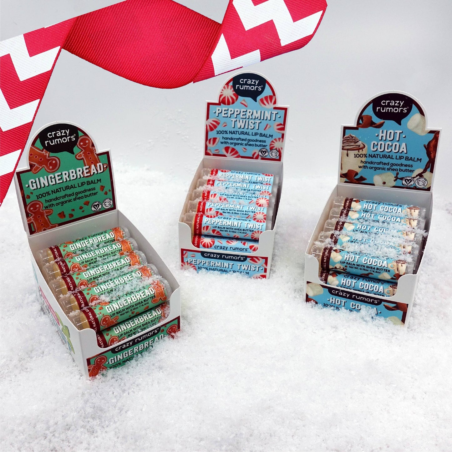 All Natural, Vegan Peppermint Twist Lip Balm