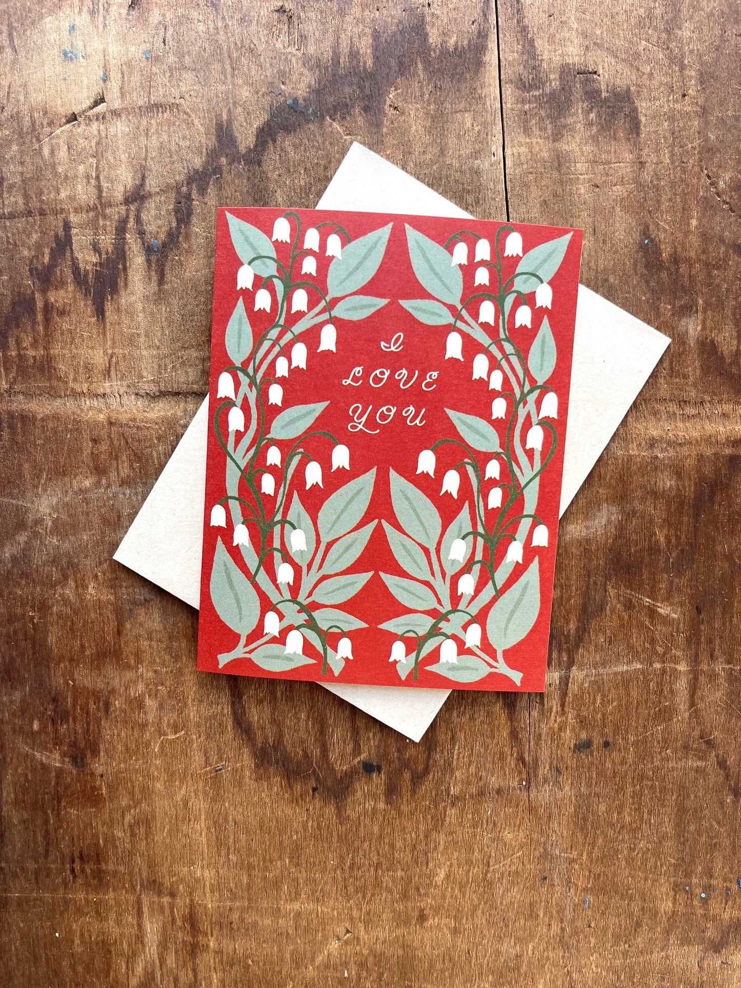 "I Love You," Greeting Card