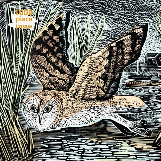Adult Sustainable Jigsaw Puzzle Angela Harding: Marsh Owl