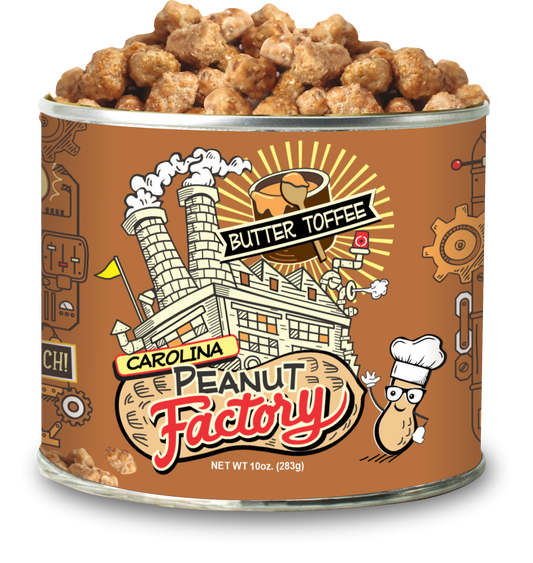 Butter Toffee Flavored Peanuts, 10 oz, from the Carolina Peanut Factory
