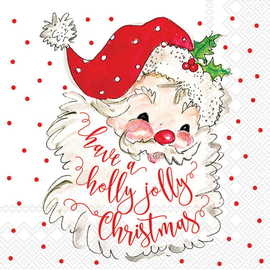 Paper Cocktail Napkins - Holly Jolly Christmas