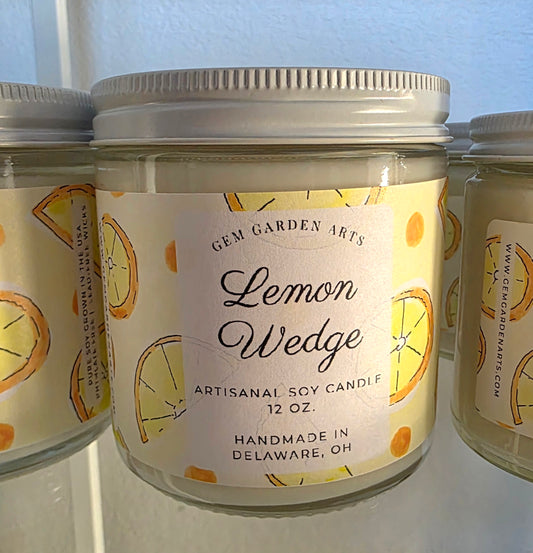 Lemon Wedge Handmade Soy Candles