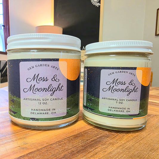 Moss and Moonlight Handmade Soy Candles and Wax Melts