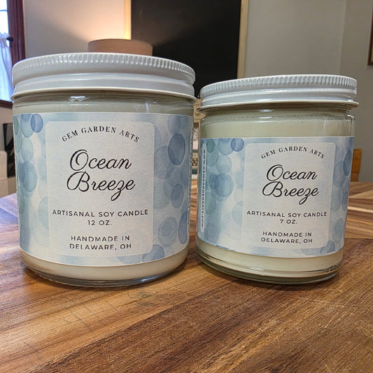 Ocean Breeze Handmade Soy Candles and Wax Melts