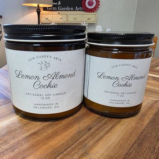 Lemon Almond Cookie Handmade Soy Candles