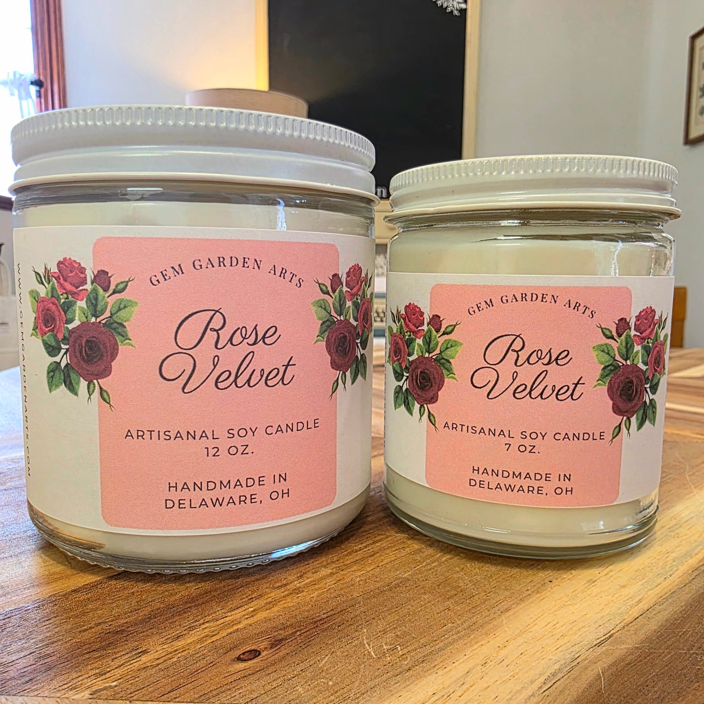 Rose Velvet Handmade Soy Candles