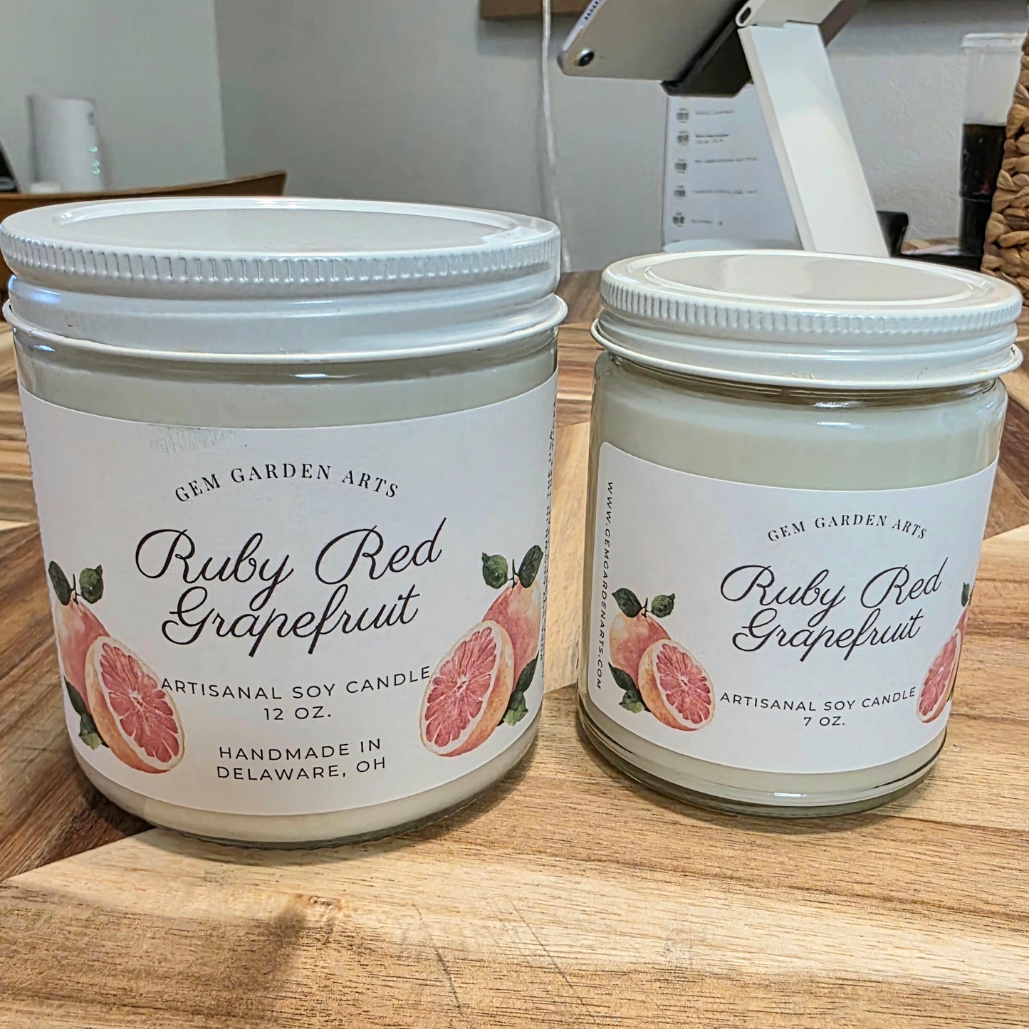Ruby Red Grapefruit Handmade Soy Candles